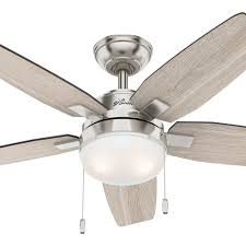 Get free shipping on qualified hunter ceiling fans with lights or buy online pick up in store today in the lighting department. Arcot 117cm Fan With Lights Brushed Nickel Moonlight Design