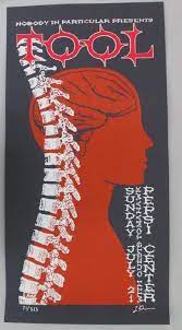 Original Silkscreen Concert Poster For Tool And Tomahawk At The Pepsi Center In Denver Co In 2002 13 X 26 Inches Sig Concert Posters Silkscreen Music Poster