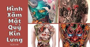 Cá chép khung hình xăm mặt quỷ kín lưng. Hinh XÄƒm Máº·t Quá»· Kin LÆ°ng Ä'áº¹p Tattoo Máº·t Quá»· Cho Nam