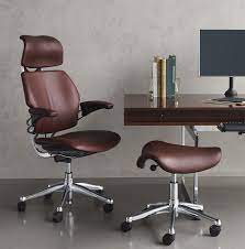 freedom headrest humanscale niels diffrient task chair leather upscale boss ceo ex best office chair ergonomic chair ergonomic office furniture