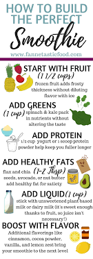 Mix Match Healthy Smoothie Recipes Fannetastic Food