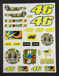 Valentino rossi e i suoi uomini aprono le porte ai giovani talenti delle due ruote. Sticker Valentino Rossi 46 The Doctor