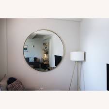 Check spelling or type a new query. West Elm Gold Frame Oversized 48 Round Mirror Aptdeco