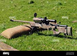 British Sniper With Ai L115A3 Sniper Rifle Stock Photo - Alamy