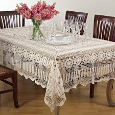 Several years ago a table, round nightstands and the table looked furniture apestadas. Saro Lifestyle Handmade Crochet Lace Table Linens Off White Walmart Com Walmart Com
