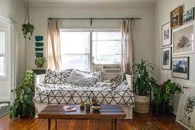 A Small Studio Apartment Gets A Large Dose Of Function And Style Diy We know from experience that decorating a rented property can be tricky.