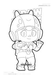 Nani is an epic brawler unlocked in boxes. How To Draw Bea Brawl Stars Draw It Cute Star Coloring Pages Super Easy Drawings Cute Coloring Pages