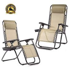 Zero Gravity Chairs Set Of 2 With Pillow And Cup Holder Patio Outdoor Adjustable Dining Reclining Folding Chairs For Deck Patio Beach Yard In 2020 Outdoor Chairs Patio Chairs Outdoor Recliner