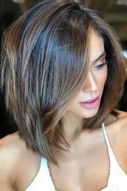 35 Stunning Shoulder Length Bob Ideas For Every Woman Brunette Hair Color Thick Hair Styles Long Bob Hairstyles