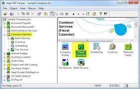 how to create a new year in sage accpac sage 300 erp