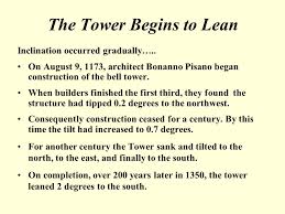 Check spelling or type a new query. The Leaning Tower Of Pisa By Group 10 Joe Reynolds Emmet Friel Trevor Mcgowan Claire Cassidy Ppt Download