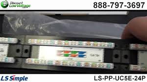 This is achieved by increasing the wire twists, better shielding, drain wire, and increased wire diameter. Cat5e 24 Port Rj 45 Wiring Patch Panel Youtube