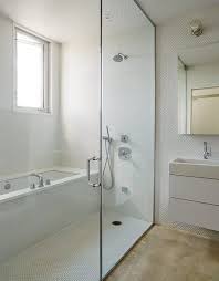 Imagine the sensation of a steam shower which can be used individually, or with two or more people as your lifestyle demands. In Just 48 Hours A Chicago Live Work Space Is Built From The Ground Up Using Concrete Panels Chryssa Home Decor Bathtub Shower Combo Bathroom Interior Design Bathroom Layout