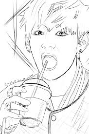 Free download 30 best quality bts logo vector at getdrawings. Taehyung Bts V Coloring Page By Thebookofdestiny On Deviantart