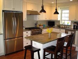 Lights And General Idea Too Much White Kitchen Island With Seating Kitchen Remodel Small Kitchen Design Small