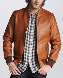 7 For All Mankind Leather Bomber Jacket Leather Jacket Men Jackets Men Fashion Leather Bomber Jacket
