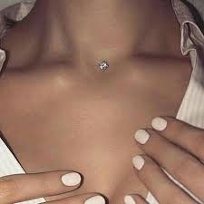 typesofearpiercings unique body piercings dermal piercing chest dermal piercing