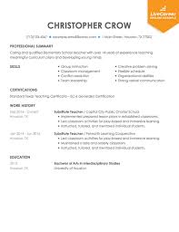 professional teacher resume examples