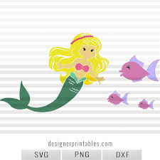 Download Svg Png Dxf Mermaid And Fish