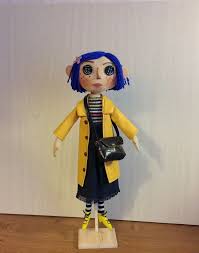 Coraline Art Doll Goth Zombie Creepy Soft Stuffed Doll Rag Etsy Art Dolls Art Dolls Cloth Coraline Doll