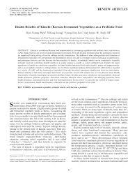This application of red herring seems to be more in line with its original usage, but as quinion notes: Pdf Health Benefits Of Kimchi Korean Fermented Vegetables As A Probiotic Food