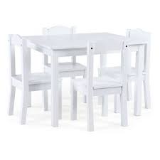 The Tot Tutors Kids Wood Table And 4 Chairs Set Is The Perfect Size For Children To Eat Rea Wooden Table And Chairs Kids Table And Chairs Kids Table Chair Set