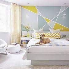 Order the perfect paint from our online color store. Ideas For Designing Printed Walls Without Wallpaper Domino Bedroom Wall Geometric Wall Paint Living Room Paint