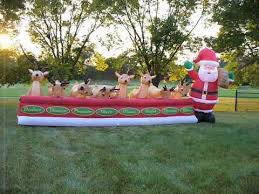 Decorating for christmas has never been easier! 2018 Christmas Airblown Inflatable Animated Reindeer Feeding With Santa Youtube