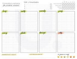 planificador semanal para ser productiv journal bullet journal