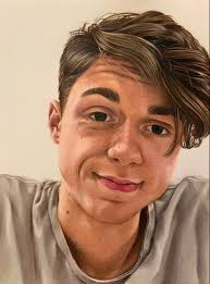 Pencil crayon portrait