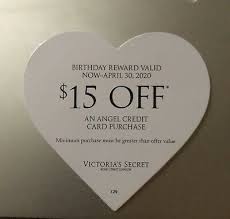 15 Victoria Secret Birthday Reward When Used With Your Angel Card 4 30 2020 In 2020 Birthday Rewards Victoria Secret Birthday