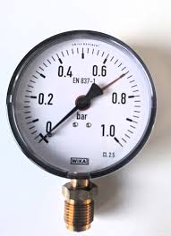 Manometer 0...1 Bar; case 100 mm connection bottom 1/2 ...