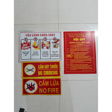 ✓【Giá sỉ】Bảng nội quy tiêu lệnh PCCC chuẩn, bảng cấm lửa cấm thuốc | Giảm  giá - PHÒNG CHÁY PHÁT ĐẠT