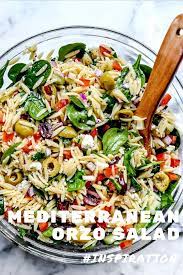 Mediterranean Orzo Salad Bobbycreekwater Recipe Spring Pasta Recipes Easy Pasta Salad Recipe Easy Pasta Salad