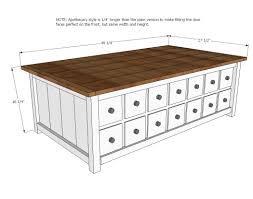 Apothecary Coffee Table With Toybox Trundle Diy Furniture Plans Diy Furniture Furniture Plans
