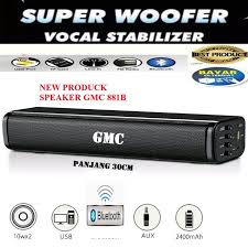 Di pasaran sendiri ada banyak merk dan varian. Speaker Portabel Bluetooth Gmc 881b Fm Radio Usb Super Bass Terbaik Shopee Indonesia