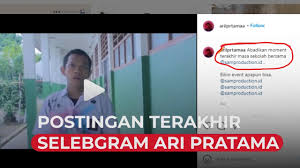 Korban diketahui bernama ari pratama (20). X Zixbn33s9k M