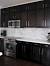 Dark Cabinet Contemporary Kitchen Backsplash