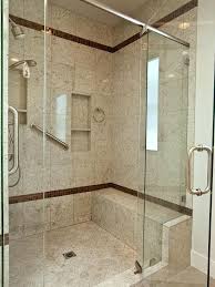 Modern Glass Shower With Granite Tile And Bench Walk In Bathroom Showers Amazing Bathrooms Walk In Shower