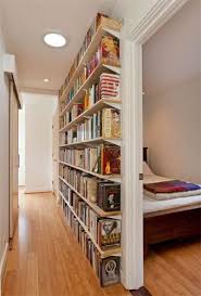 Maybe you would like to learn more about one of these? 12 Unique Alternative Bookshelf Ideas For Reading Addicts Small Home Libraries Diy Small Apartment Home