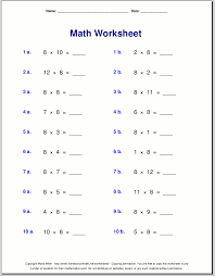 multiplication worksheets for grade 3