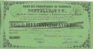 Union Des Proprietaires De Vignobles Barbezieux 1857