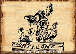 Vector Animal Farm Text Ai Eps Pdf Svg Dxf Png Jpg Etsy Farm Animals Farm Logo Animals