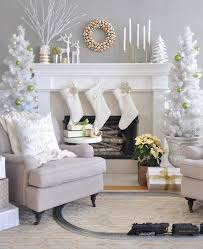 Christmas Mantel Decor Ideas White Christmas Decorations Trees Stockings Candles Christmas Decorations Living Room Christmas Living Rooms White Christmas Decor