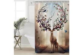 You are viewing our collection of deer bathroom decor items and accessories. Dick Smith Fruit Deer Shower Curtain 136cm 180cm 80cm 50cm Set Home Garden Bathroom Shower Bath Accessories Shower Curtains
