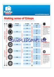 F Stop Chart 1 Pdf Free 2 Pages