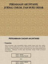 Untuk memudahkan dalam memahami cara membuat buku besar mulai dari transaksi awal hingga ke buku besar, perhatian contoh buku besar akuntansi perusahaan dagang berikut ini: Persamaan Akuntansi Jurnal Umum Dan Buku Besar