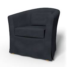 Ink Blue Tullsta Armchair Cover Bemz Arm Chair Covers Armchair Side Chairs