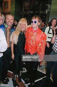 English Pop Star Elton John With Gianni And Donatella Versace At The Gianni Versace Versace Gianni And Donatella Versace