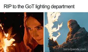 You're entering dangerous spoiler territory, so if you haven't seen game of thrones season 8, episode 3, minimize the window until you watch it. Game Of Thrones Season 8 Episode 3 The Long Night Funny Reactions Got Game Of Thrones Funny Games Game Of Thrones Meme